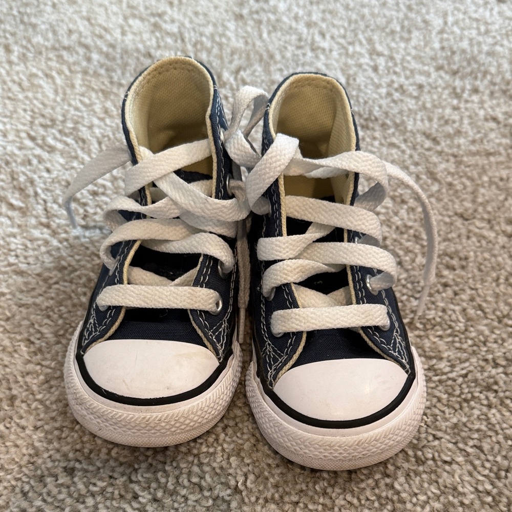 Converse Kids High-Top Sneakers - Blue and White